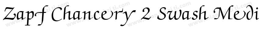 Zapf Chancery 2 Swash Medium Italic字体转换